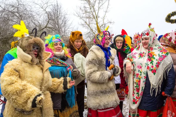 Polatsk Wit Rusland 2018 Kerstliederen Oude Nieuwjaar Traditionele Festival Bestaat — Stockfoto