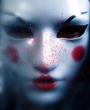 Maske ve ölüm, 3d çizim