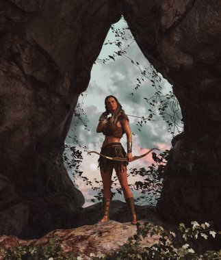 Barbar kadın savaşçı