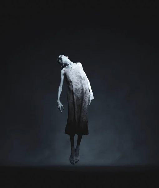 Ghost Woman flytande, 3D-rendering — Stockfoto