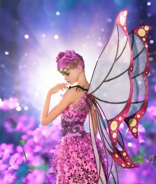 Fantasyland Pixie, 3d illüstrasyon