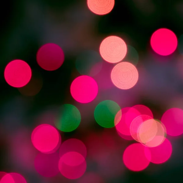 Slavnostní Abstraktní Umění Vánoční Stromeček Světla Dekorace Bokeh Rozmazané Ohniskového — Stock fotografie