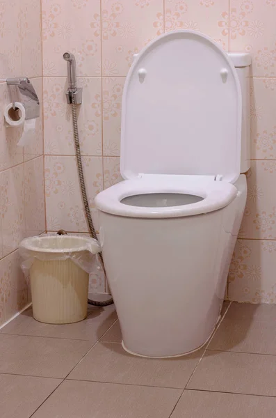 Tazón de baño en el interior del baño — Foto de Stock