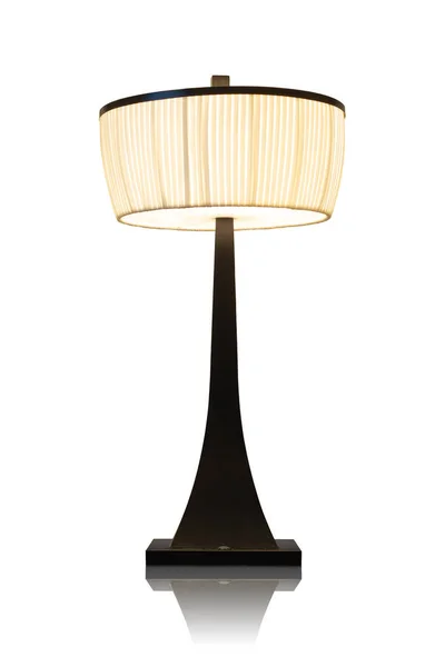 Lampe Table Isolée Sur Fond Blanc — Photo