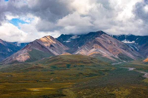 Increíble Vista Montaña Del Paisaje Alaska Belleza Indescriptible Naturaleza — Foto de Stock