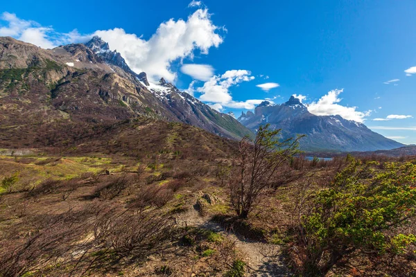 Torres Del Paine Chile Laguna Torres Famosa Referência Patagônia América — Fotografia de Stock