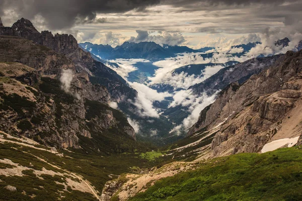 Bosque Paisaje Trentino Con Dolomiti Montaña — Foto de Stock