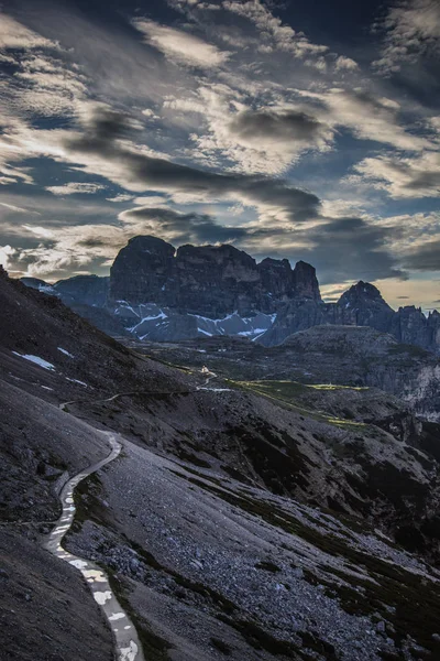 Bosque Paisaje Trentino Con Dolomiti Montaña — Foto de Stock