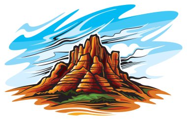 Arizona çöl manzara renk