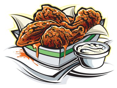 Buffalo tavuk kanat meze