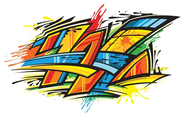 Arte Callejero Mural Color — Vector de stock