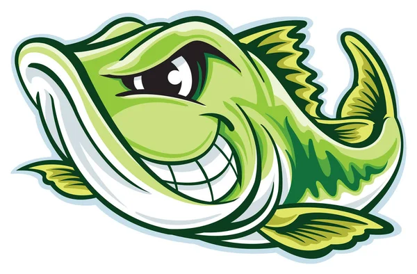 Largemouth Personagem Cartoon Baixo Ilustrações De Stock Royalty-Free