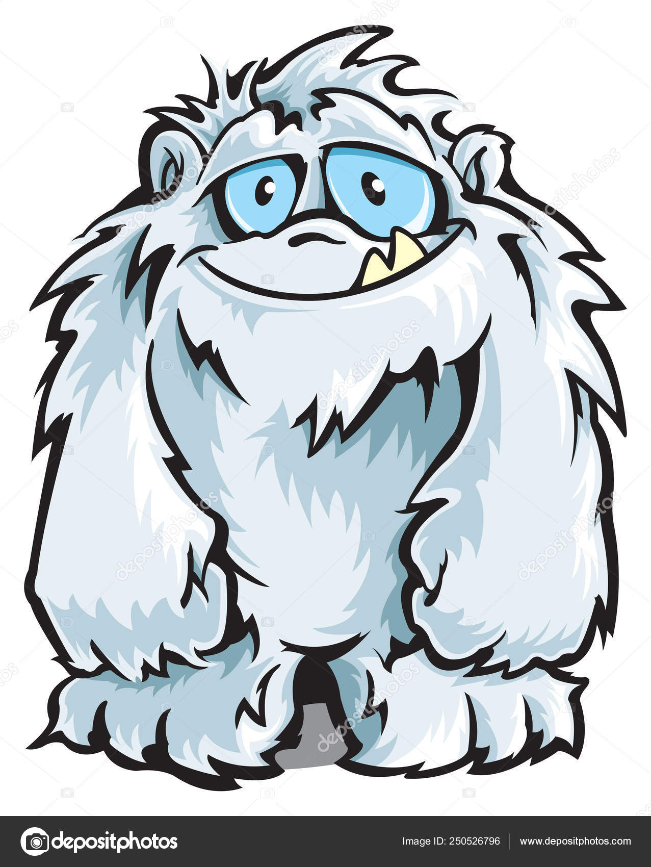 Yeti Cartoon Character Isolated Stock Vector Image by ©SlipFloat #250526796