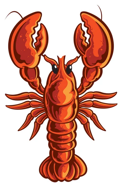 Maine Lobster Cartoon Isolated Stock Illustration