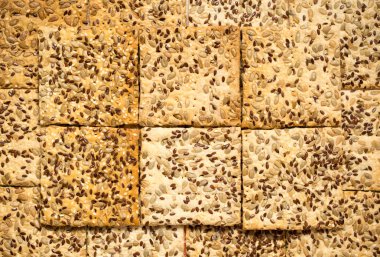 Susam ve keten ile Kuru bisküvi