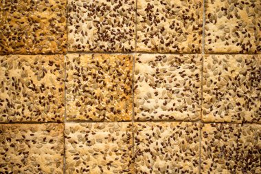 Susam ve keten ile Kuru bisküvi