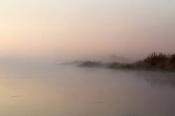 Morning mist over the river