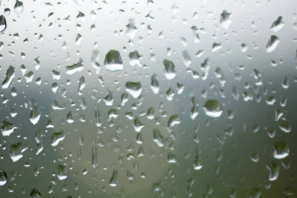 Curah hujan pada kaca jendela — Stok Foto