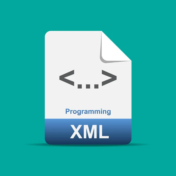 Векторная Иллюстрация Xml Файла — стоковый вектор