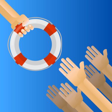 Boğulan insanlar cankurtaran şamandırası oluyor.