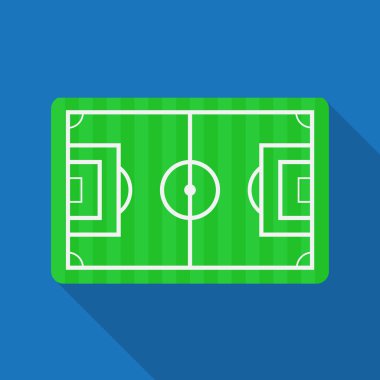 Futbol sahası,Futbol sahası vektör logosu.