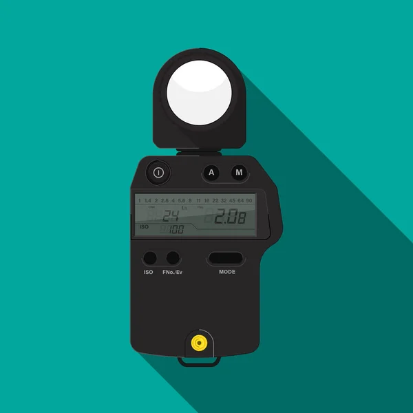 Flash Meter Vector Flat Design — Stock Vector