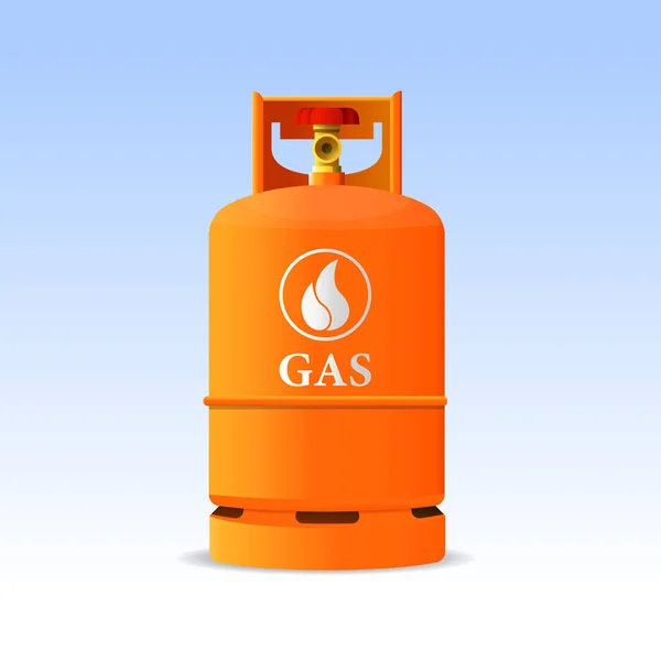 Yanıcı gaz tankı simgesi vektör illüstrasyon.