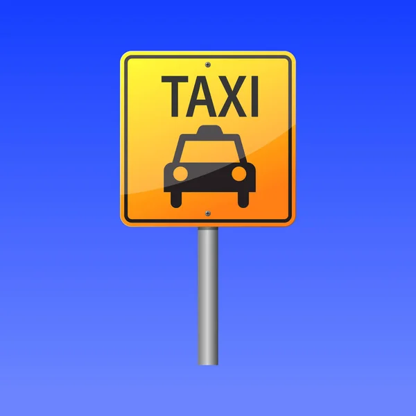 Taxischild Vektor Illustration — Stockvektor