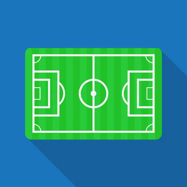 Campo Futebol Logotipo Vetor Campo Futebol — Vetor de Stock