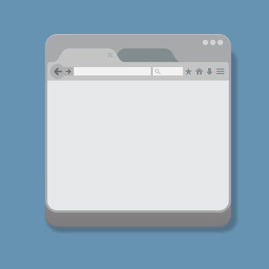 Web tarayıcı vektör simgesi.