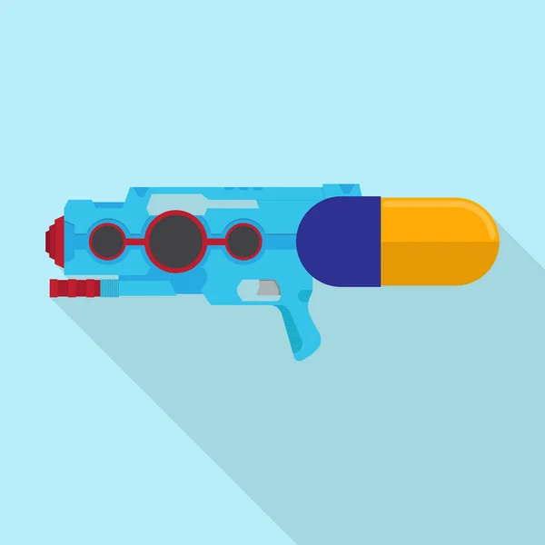 Pistola Agua Vector Diseño Plano — Vector de stock