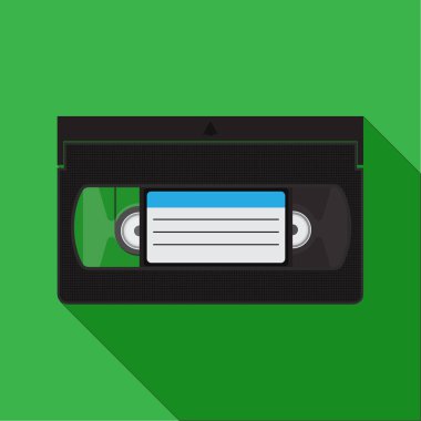 Video teyp vektör düz tasarım