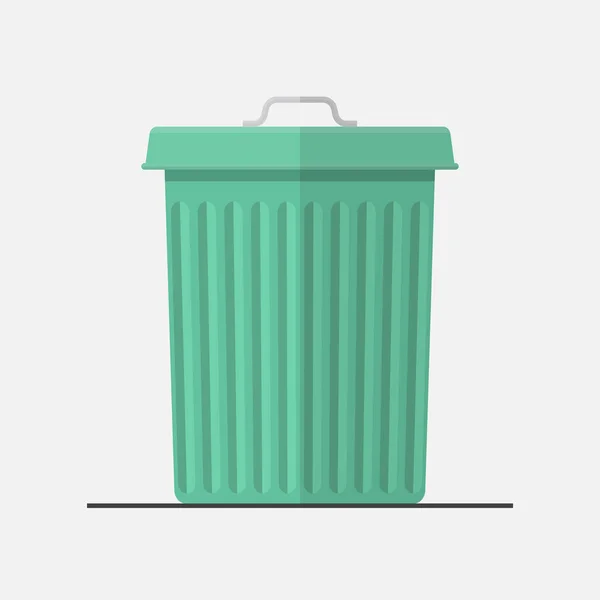 Trash Can Vector Icon — Stock Vector