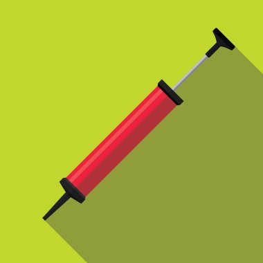 Balon hava pompası vektör düz tasarım.