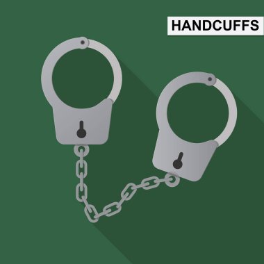 Polis kelepçesi vektör tasarımı.