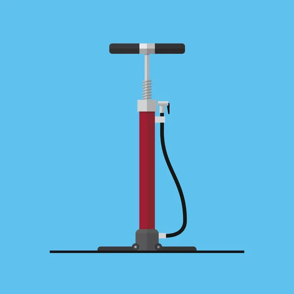 Hand Bicycle Air Pump — Stock Vector