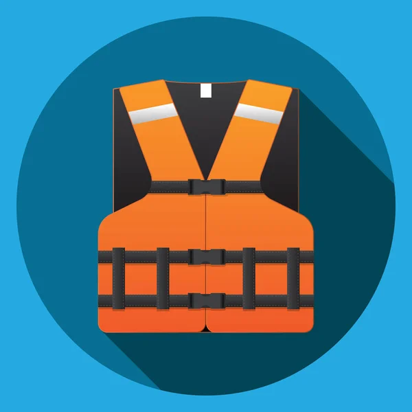 Life Vest Icon Vector Illustration — Stock Vector