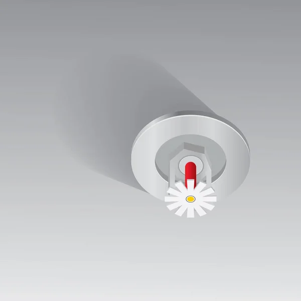 Fire Sprinkler Life Safety Vector — Stock Vector