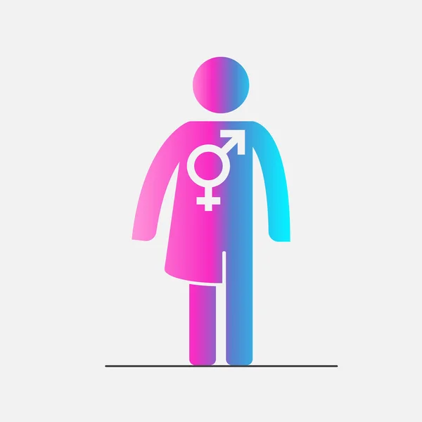 Transgender Icon Vector Illustration — Stock Vector