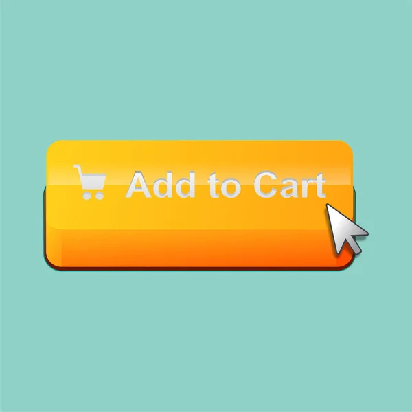 Add Cart Button Vector Illustration — Stock Vector