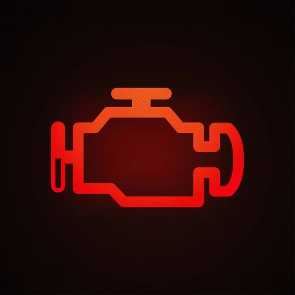 Motor Uyarı Işık Vektör Çizelgesini Kontrol — Stok Vektör