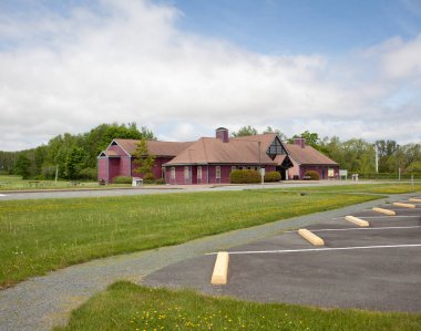 3 Haziran, 2018-Grand öncesi, Nova Scotia: Ana yorumu Merkezi, Unesco Dünya Mirası Site, Grand öncesi Milli Park. Hediyelik Dükkanı ve kendi Park'e giriş içerir. 