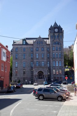 23 Haziran, 2018-St. Johns, Newfoundland: Şehrin en büyük su Caddesi adliyede