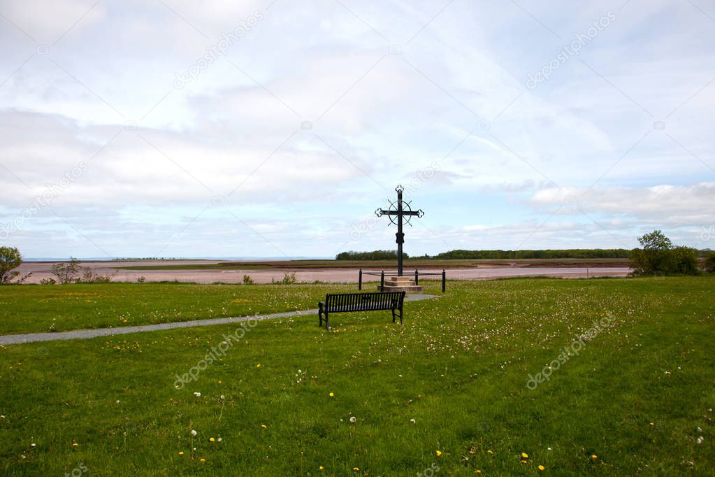 The Acadian Memorial Cross in Nova Scotia, this was the location where many Acadians were deported from the province in 1755. 