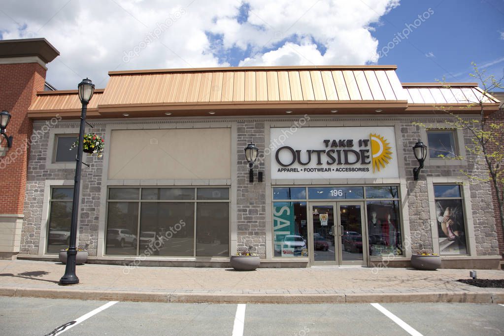 Dartmouth, Nova Scotia, Canada- June 15, 2019: Take it Outside store in Dartmouth Crossing