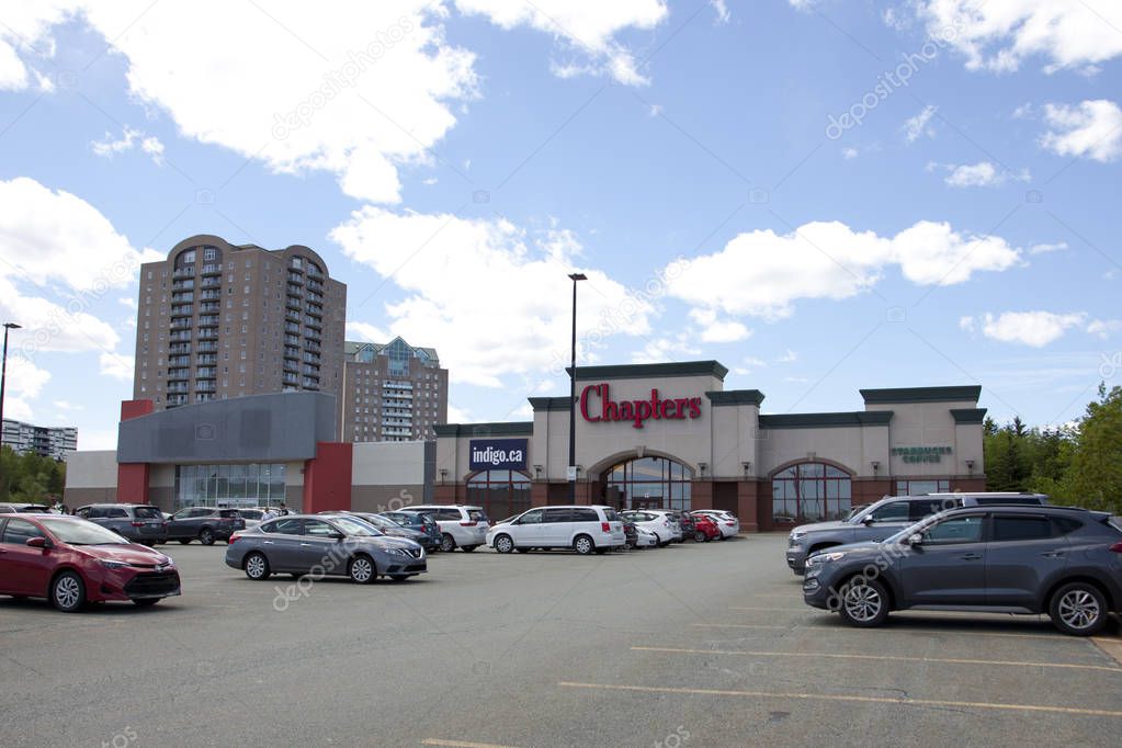 Dartmouth, Nova Scotia, Canada- June 15, 2019: Chapters Indigo Large Format store in Dartmouth