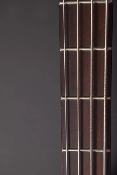 Vertical baixo trastes guitarra — Fotografia de Stock