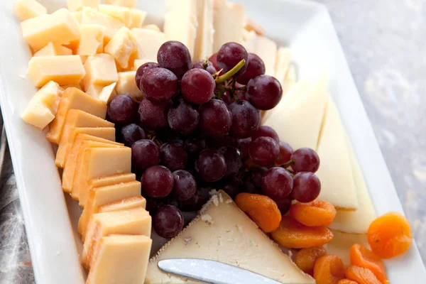 Cheese and fruits