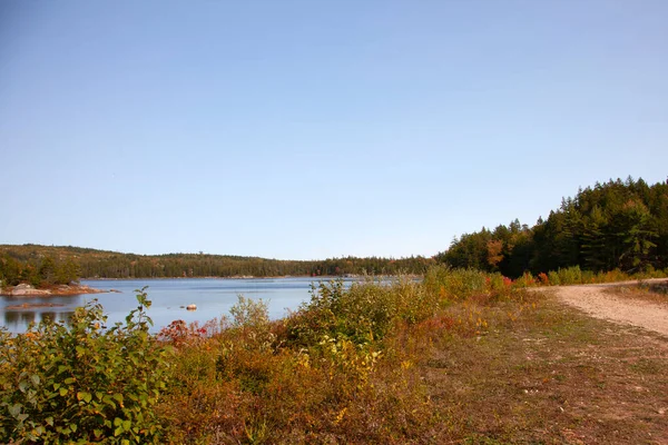 Five Mile Lake Area Margaret Bay Popular Camping Area — стоковое фото