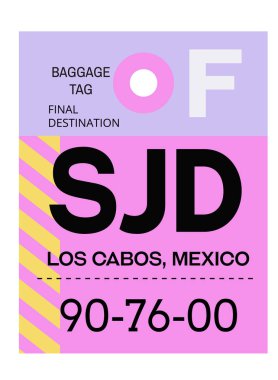 Los Cabos Havaalanı Bagaj etiketi